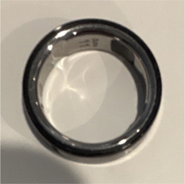 Oura Smart Ring Activity Tracker Metal Black Silver Size 11