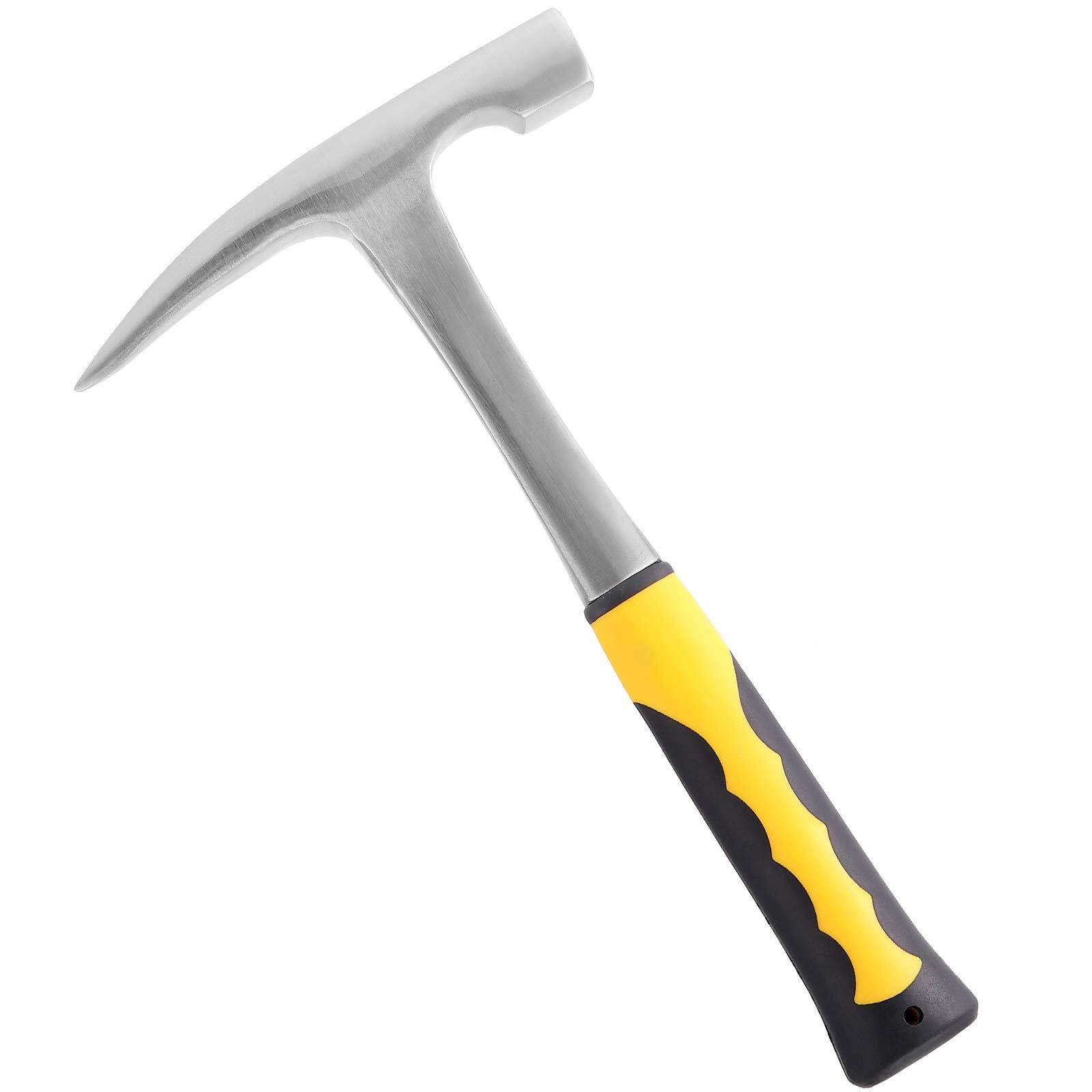 HAKZEON 32oz Rock Pick Hammer, 12 Inch Premium Carbon Steel Chipping Hammers
