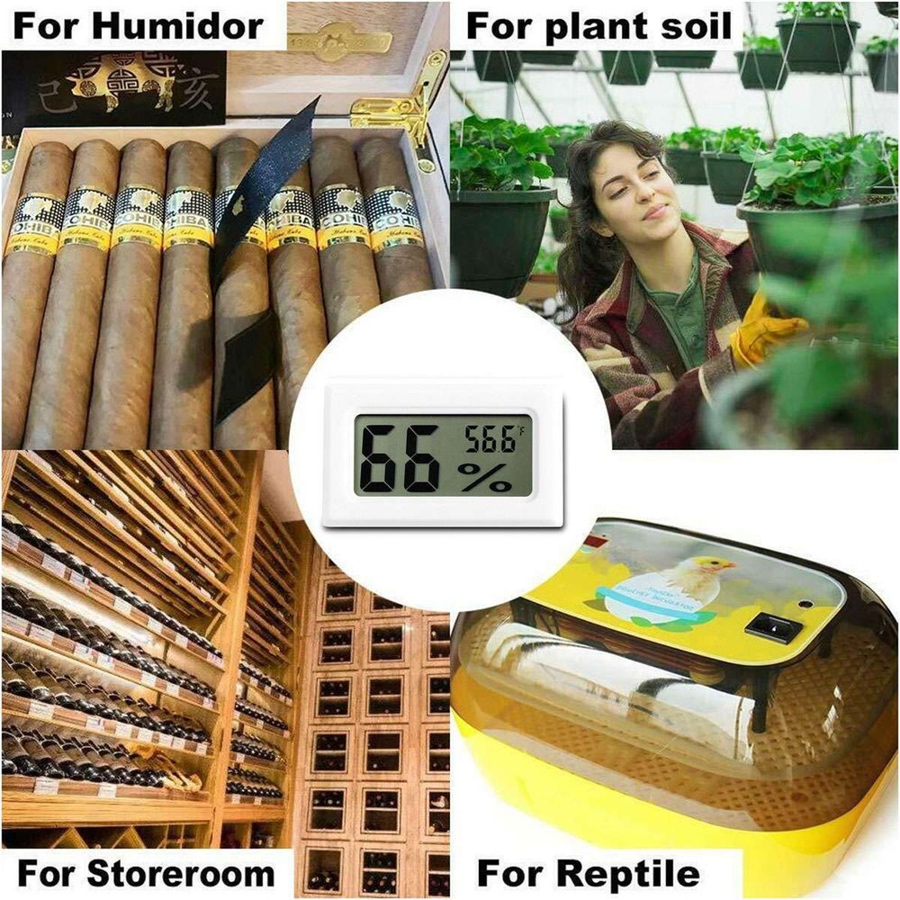 1-10PCS Mini Digital Indoor Thermometer Hygrometer Temperature Humidity Meter US