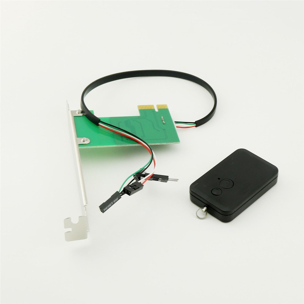 20M 2.4G PCI-E Desktop Remote Control Wireless Restart Switch Turn On/OFF PC