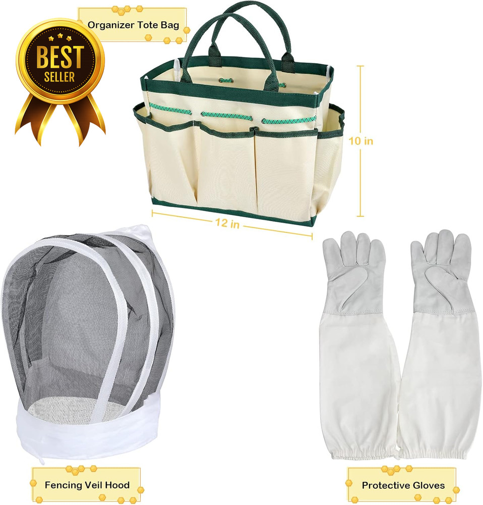 30-Piece Beekeeping Starter Kit Tools & Supplies Complete Set for Beekeepers