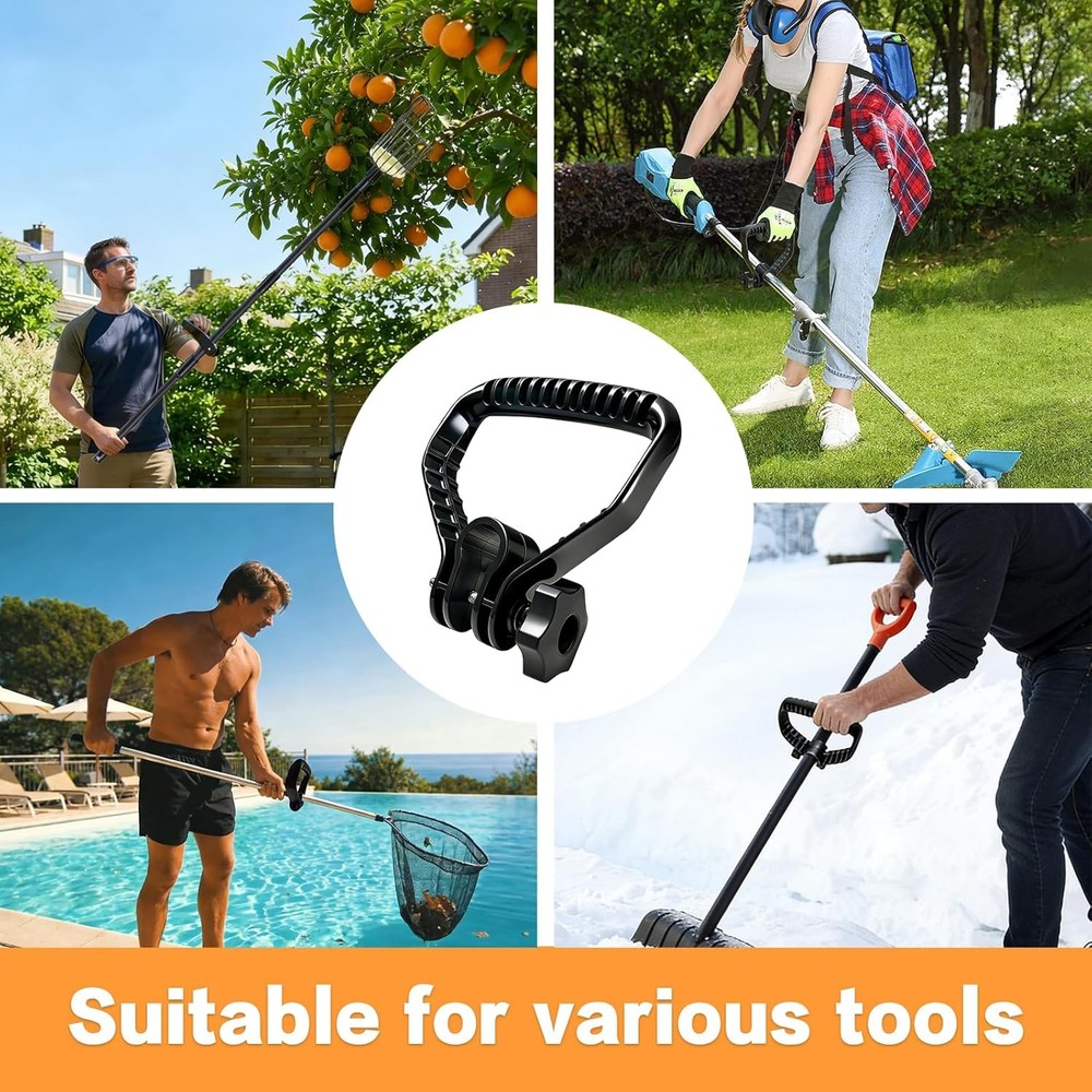 Universal Ergonomic Handle Extension,Adjustable Handle Attachment,Reduces Strain