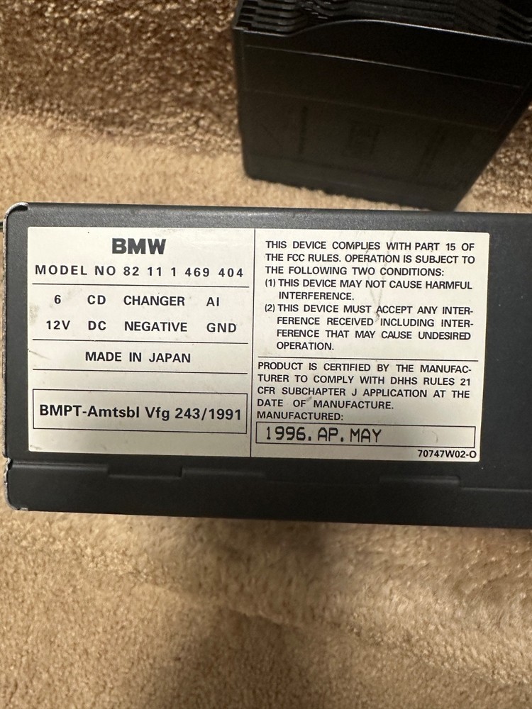 bmw cd changer