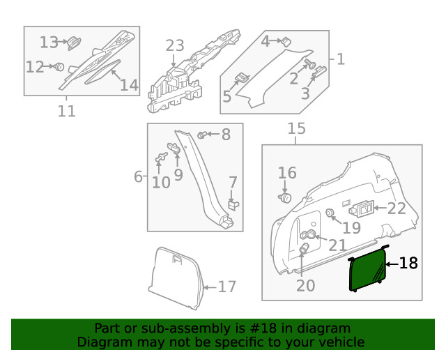 Genuine GM Medium Cashmere Body Side Lower Trim Panel Net 20836013