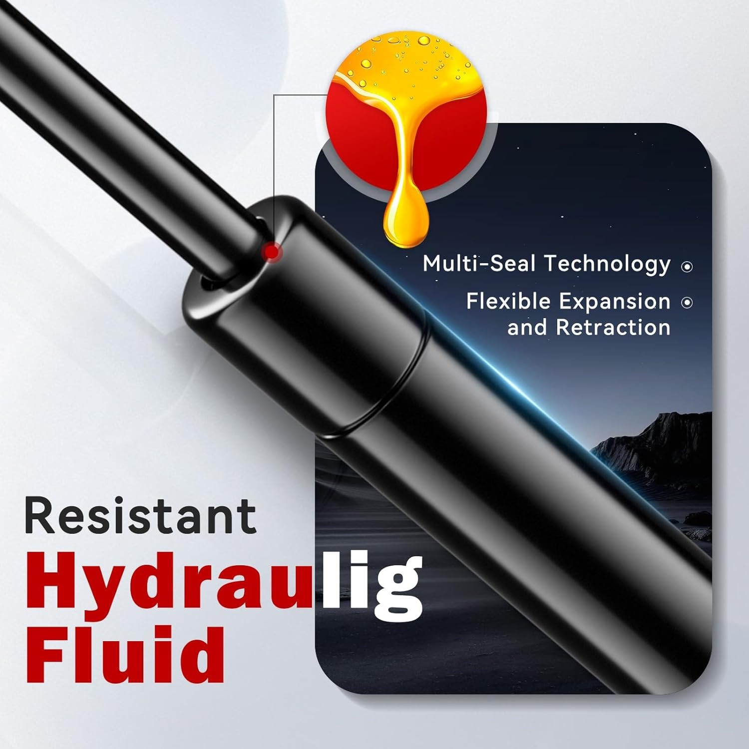 36 Inch Gas Strut 200Lb/890N Heavy Duty Lid Gas Struts Shock Lift Support Spring