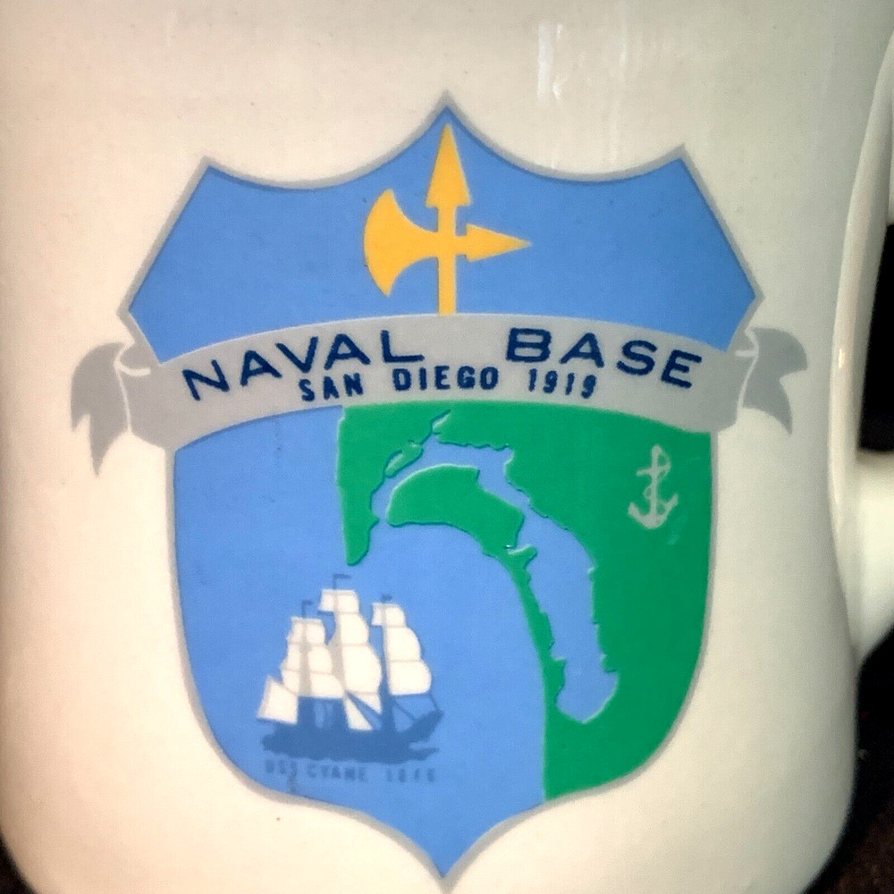 Naval Base San Diego Mug Personalized KATHY Restaurant Ware Diner Style