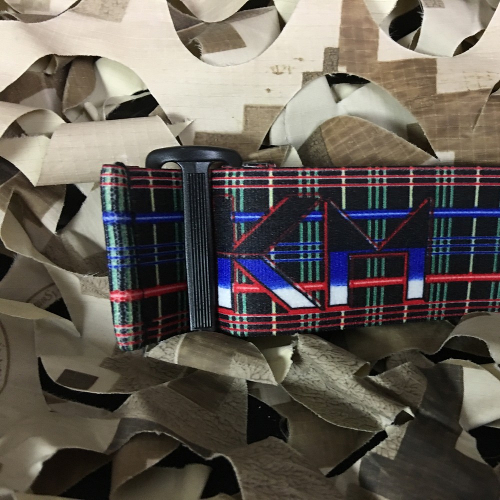 NEW KM Paintball Universal Mask Goggle Strap - Plaid Multiple