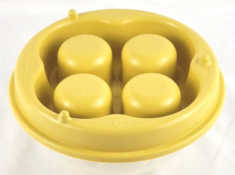Nordic Ware Microware Egg Bites Maker Four 1/4 Cup Cavities & Instructions USA