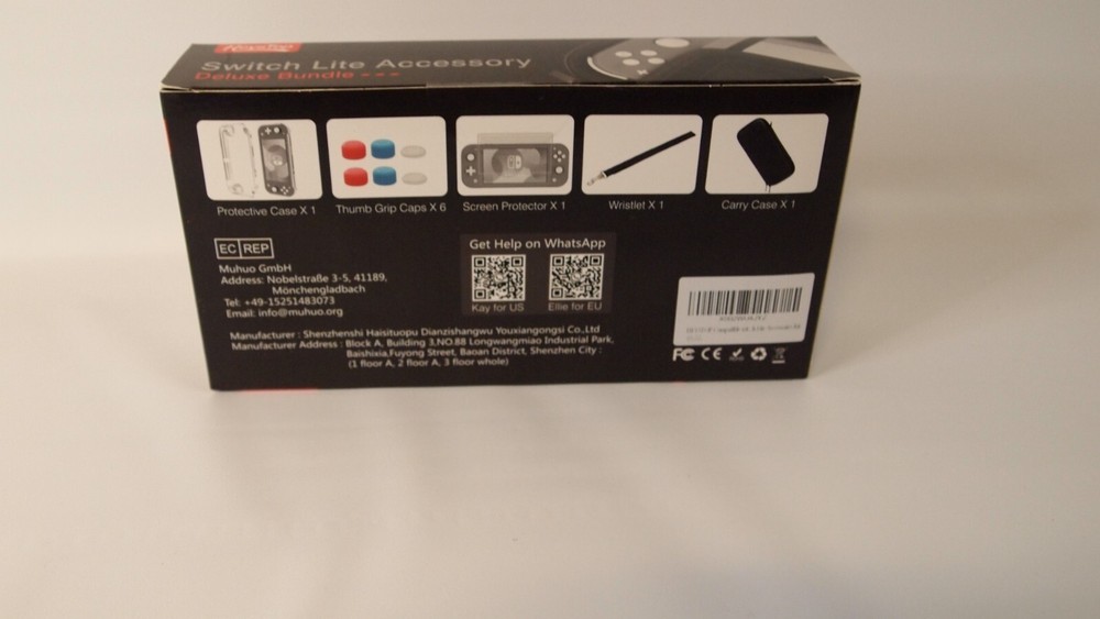 HeysTop Nintendo Switch Lite Scratch Proof Gaming Deluxe Accessory Bundle