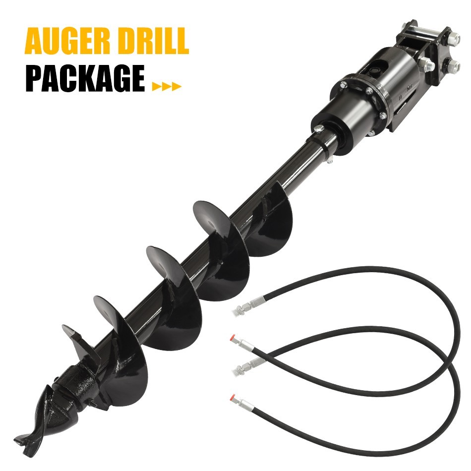 Mini Excavator Attachment 200mm Hydraulic Auger Free Shipping/US Inventory