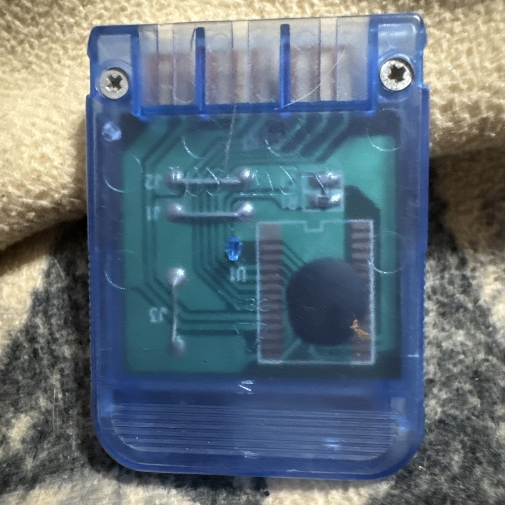Sony PlayStation PS1 Blue Memory Card Performance