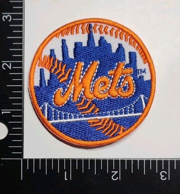 New York Mets Felt Hook Loop Patch Skyline High Quality Patch