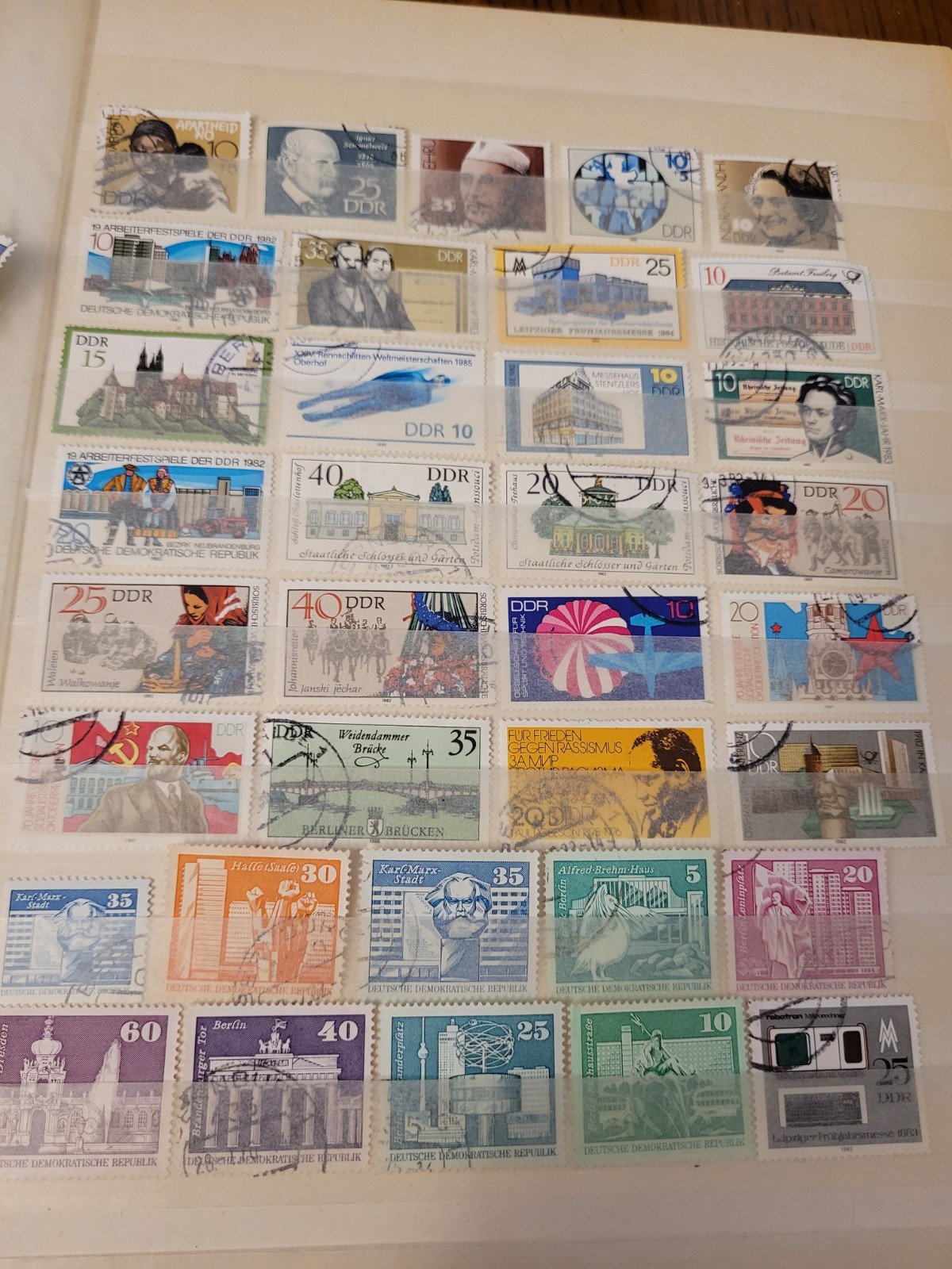German Stamps Collection * 108 Stamps * DDR * East Germany * #19 *