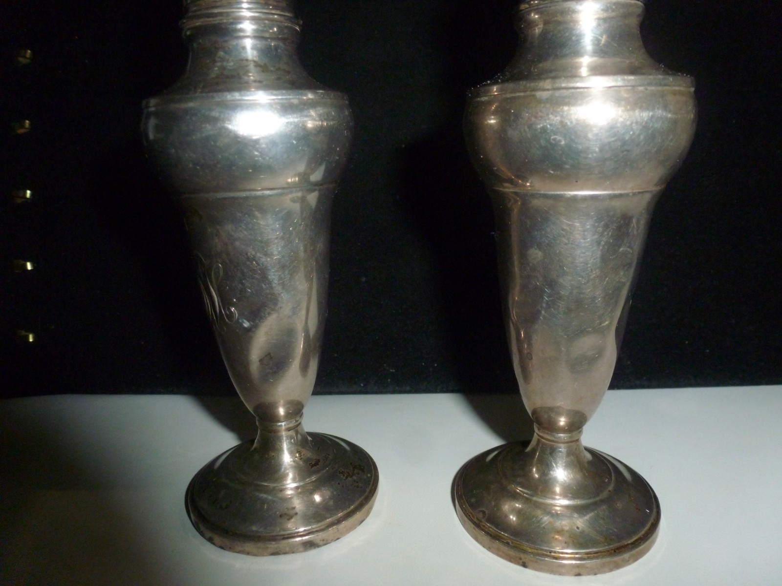 M Fred Hirsch MFH Weighted Sterling Salt and Pepper Set 95 Grams