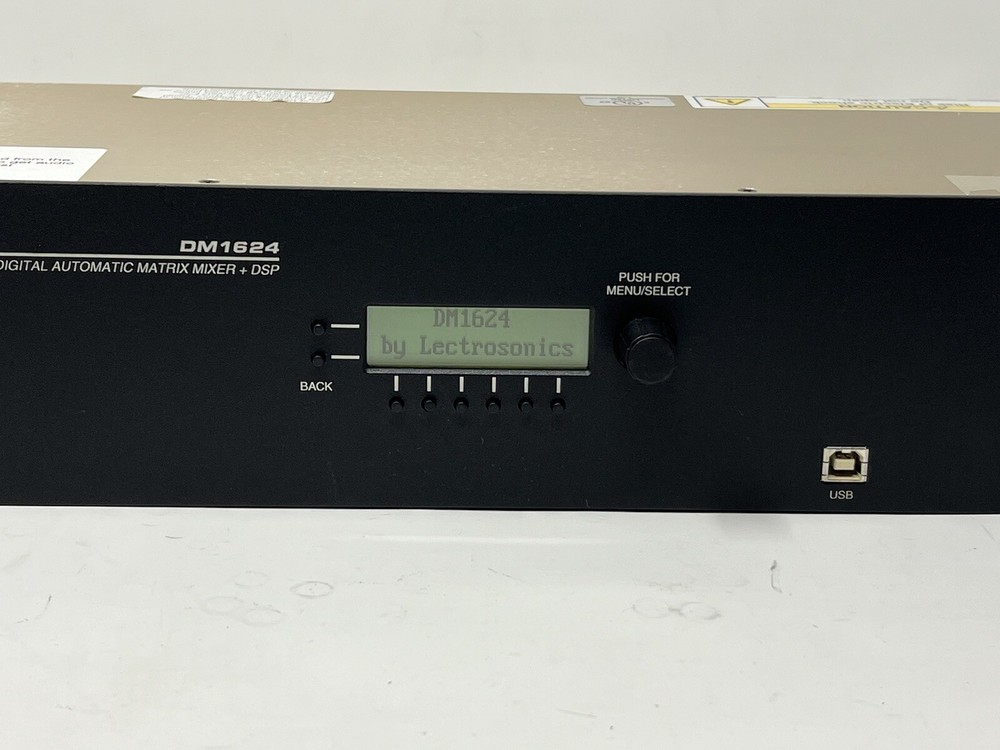 Lectrosonics DM1624 DSP Matrix Mixer & Power Supply