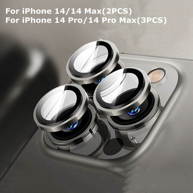 2-3PCS For Apple iPhone 14 Pro Max 14 Plus 14 Ring Camera Lens Screen Protector