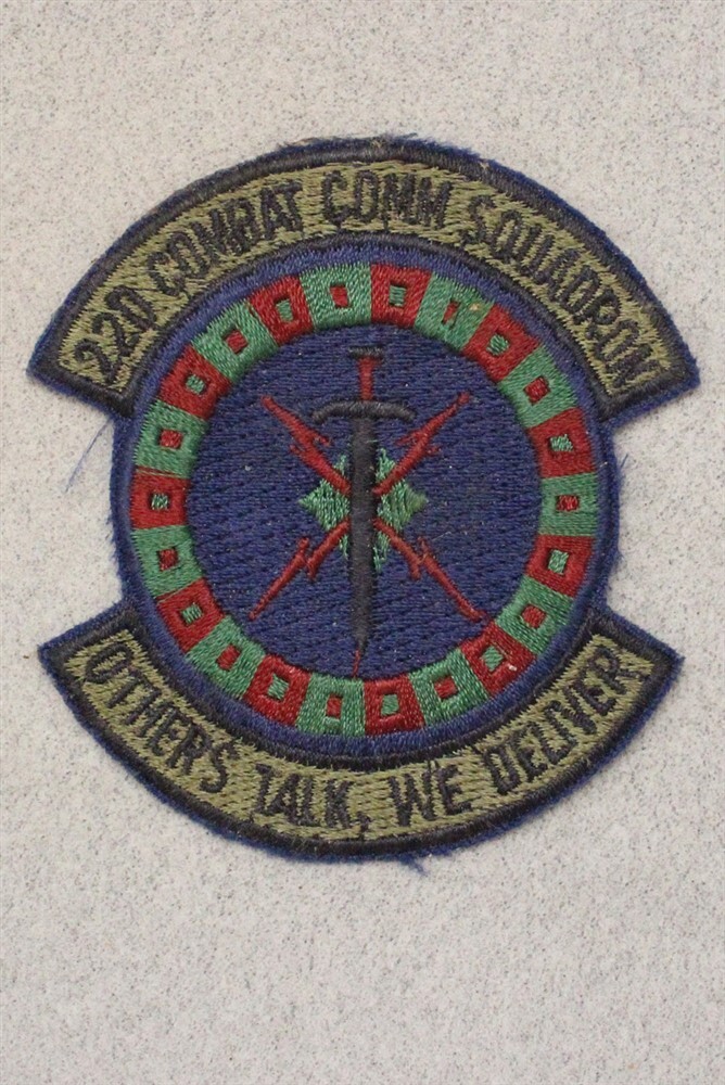 USAF Air Force Patch: 22nd Combat Communications Squadron - subdued 3706