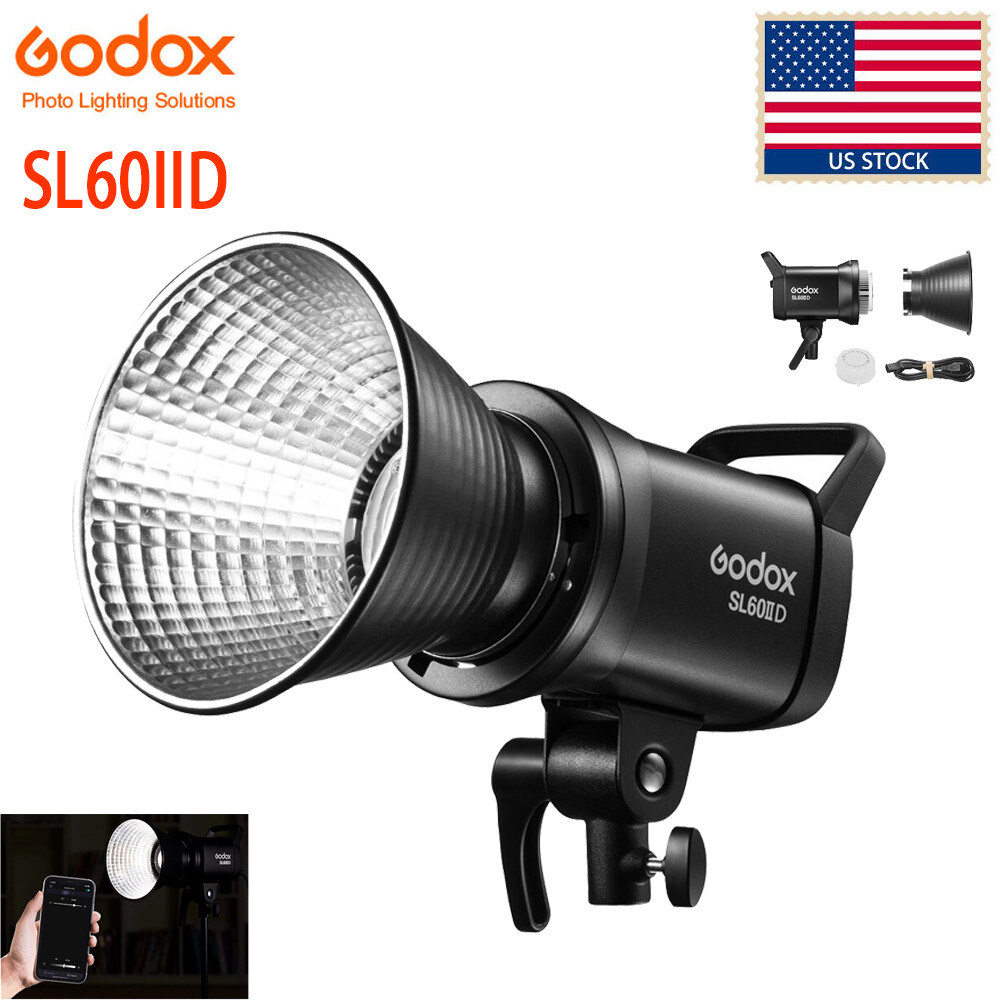 US Godox SL60IID SL60II D COB LED Video Light Bluetooth Control Continuous Light