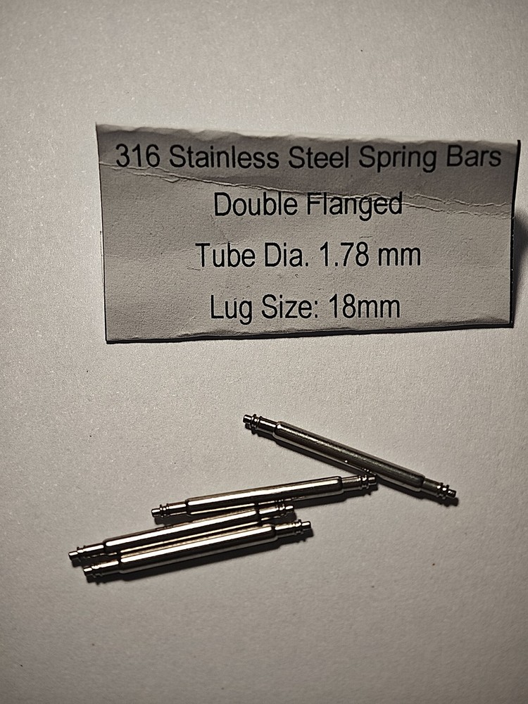 4 New Springbars 18mm Same Thickness As Omega Seamaster Pro SMP Bracelet 1.8mm