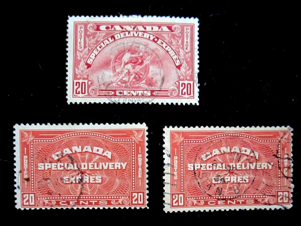 CANADA - SCOTT# E4-E6 - USED - CAT VAL $42.50