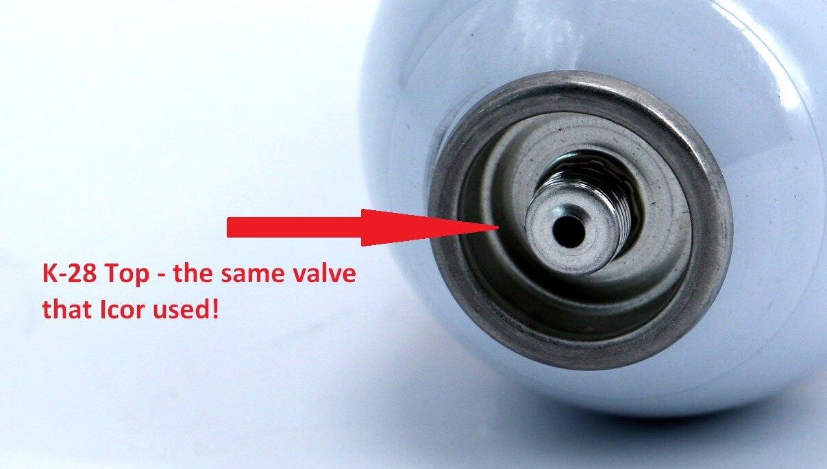 Enviro-Safe R-600a Refrigerant with 7/16" Self Sealing K28 Top 6 Pack #8070a-6