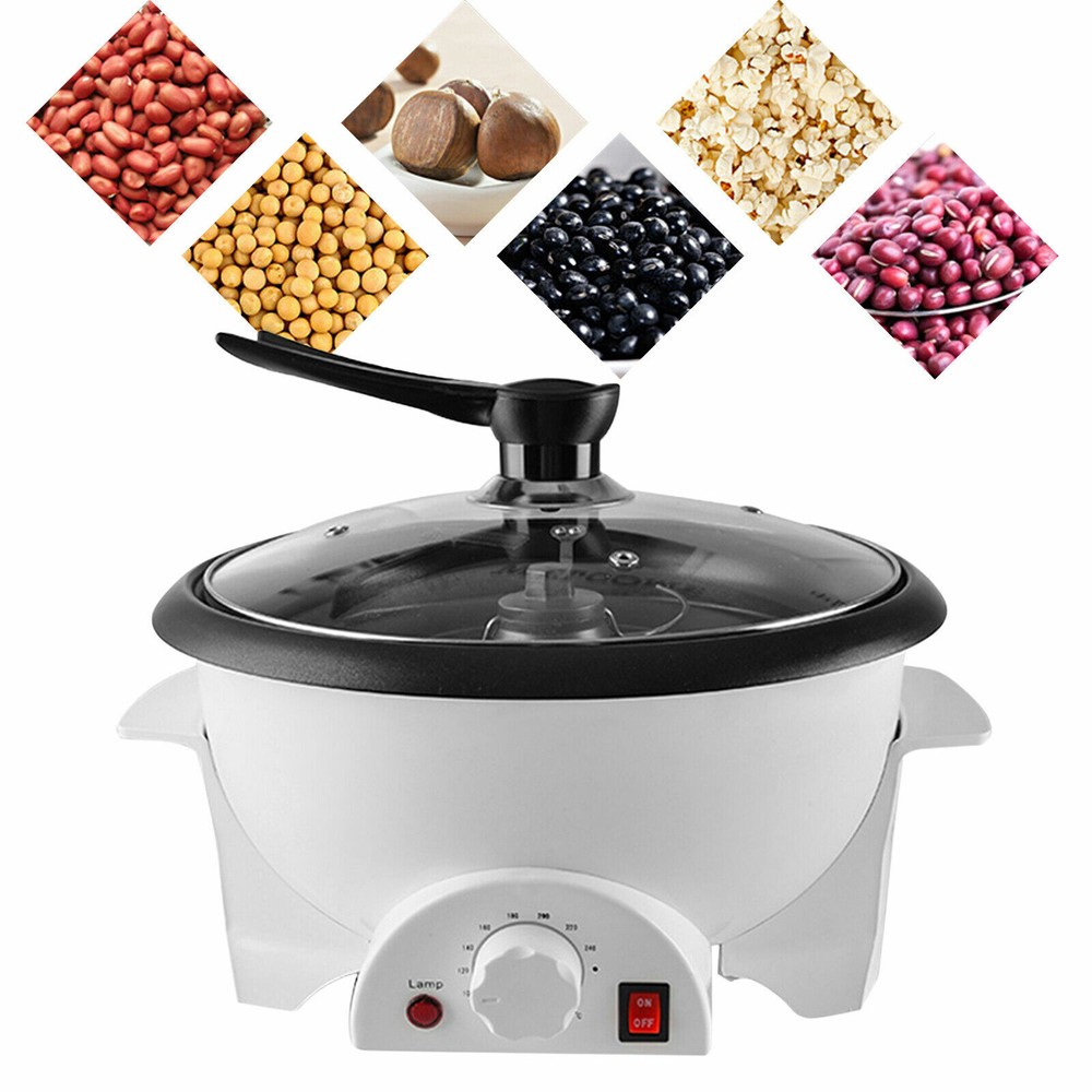 Electric Coffee Bean Roaster Automatic Coffee Roasting Baking Machine Home Use