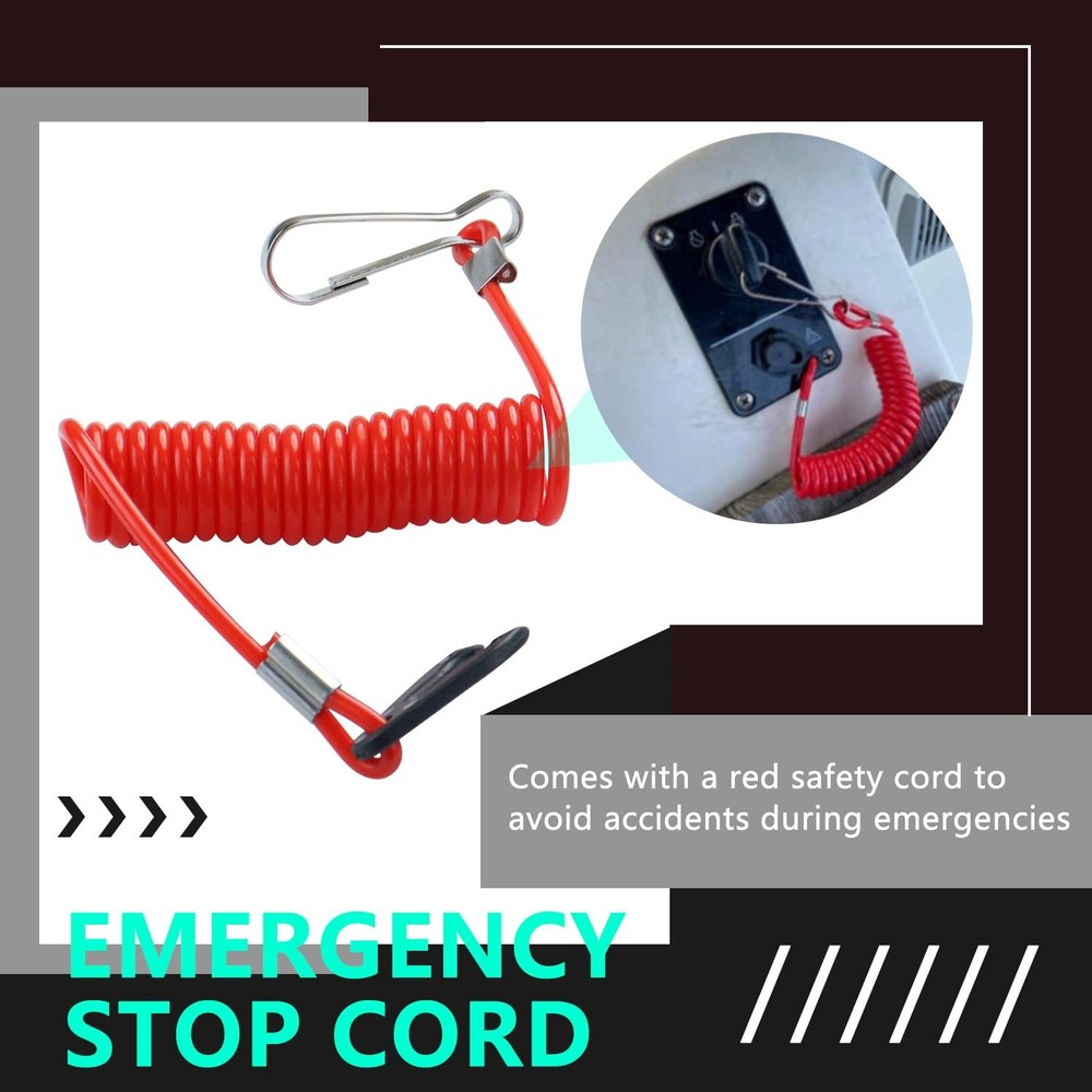 12V Main Switch Panel Single Engine Key Switch Panel Assembly Compatible with Ya