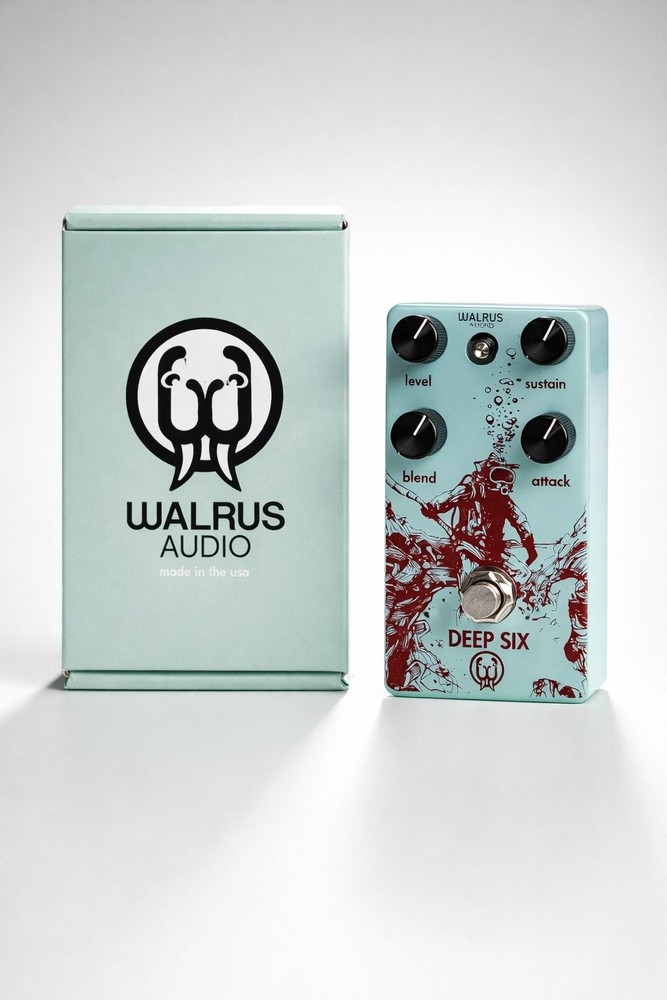 Walrus Audio Deep Six V1 Compressor Sustainer Compression Guitar Effect Pedal
