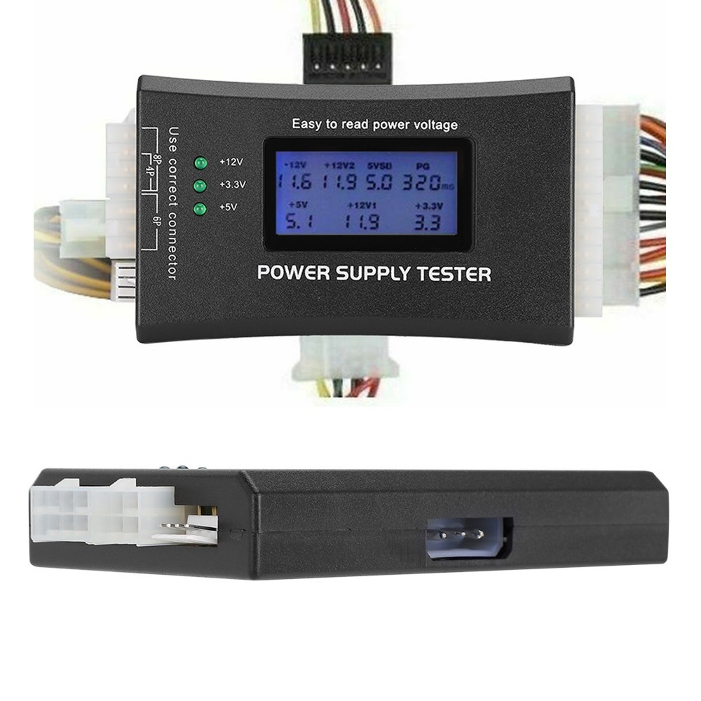 ATX Power Supply Computer Tester with LCD Display for Computer Maintenance WT