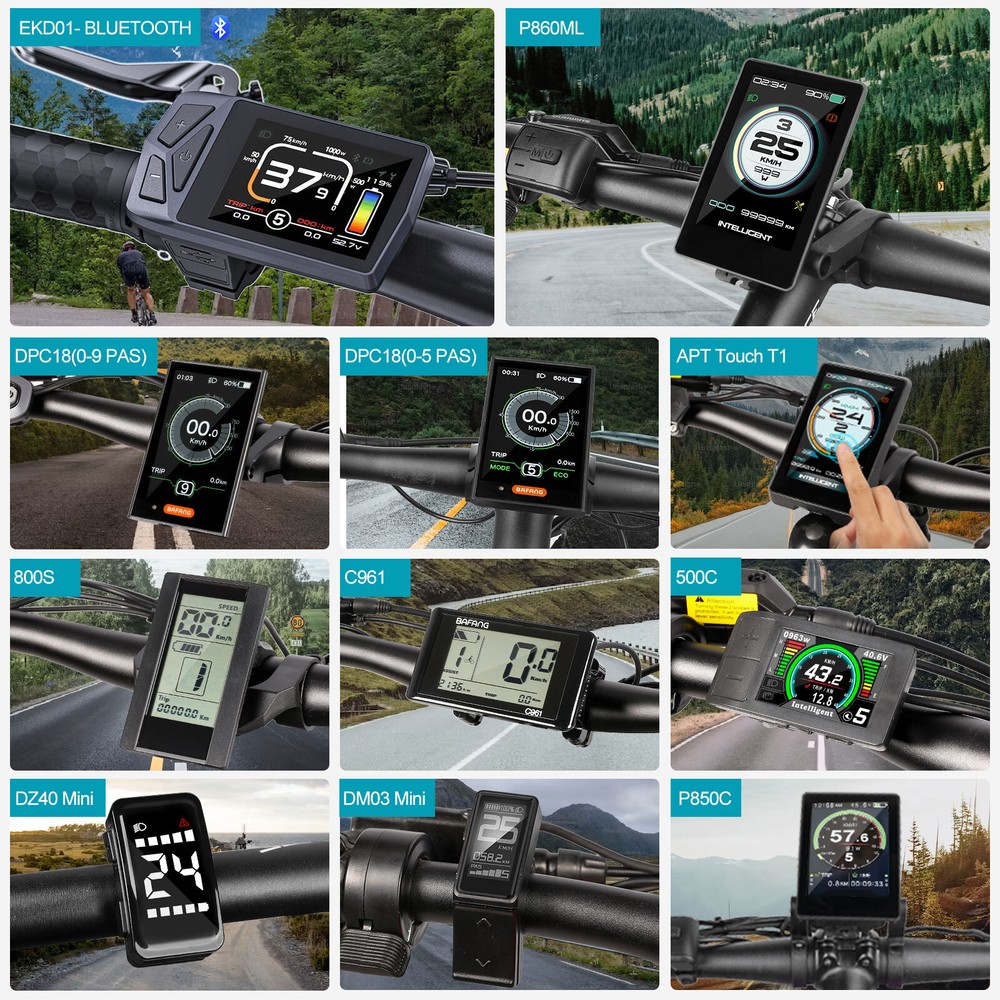 Display UART Protocol For Bafang Mid Motor BBS01 BBS02 BBS-HD Speedometer 5 Pins