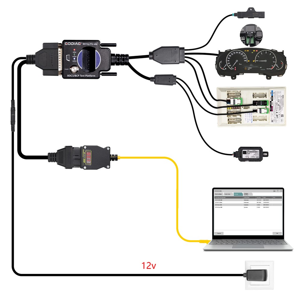 GODIAG BDC2/BDC3/BCP Test Platforms for Diagnostics/ Program Key Synchronization