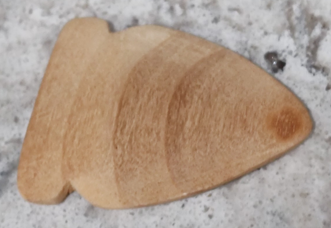 3 NATIVE AMERICAN STYLE ARROWHEAD - MADE IN THE USA OUT OF WOOD - 2 INCH LONG