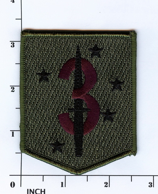 USMC 3d MSOB subdued OD ! Marines PATCH 3rd Marine Special Operations Battalion