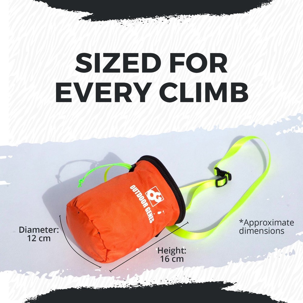 Chalk Bag for Climbing Durable, Lightweight, with Adjustable Belt Available