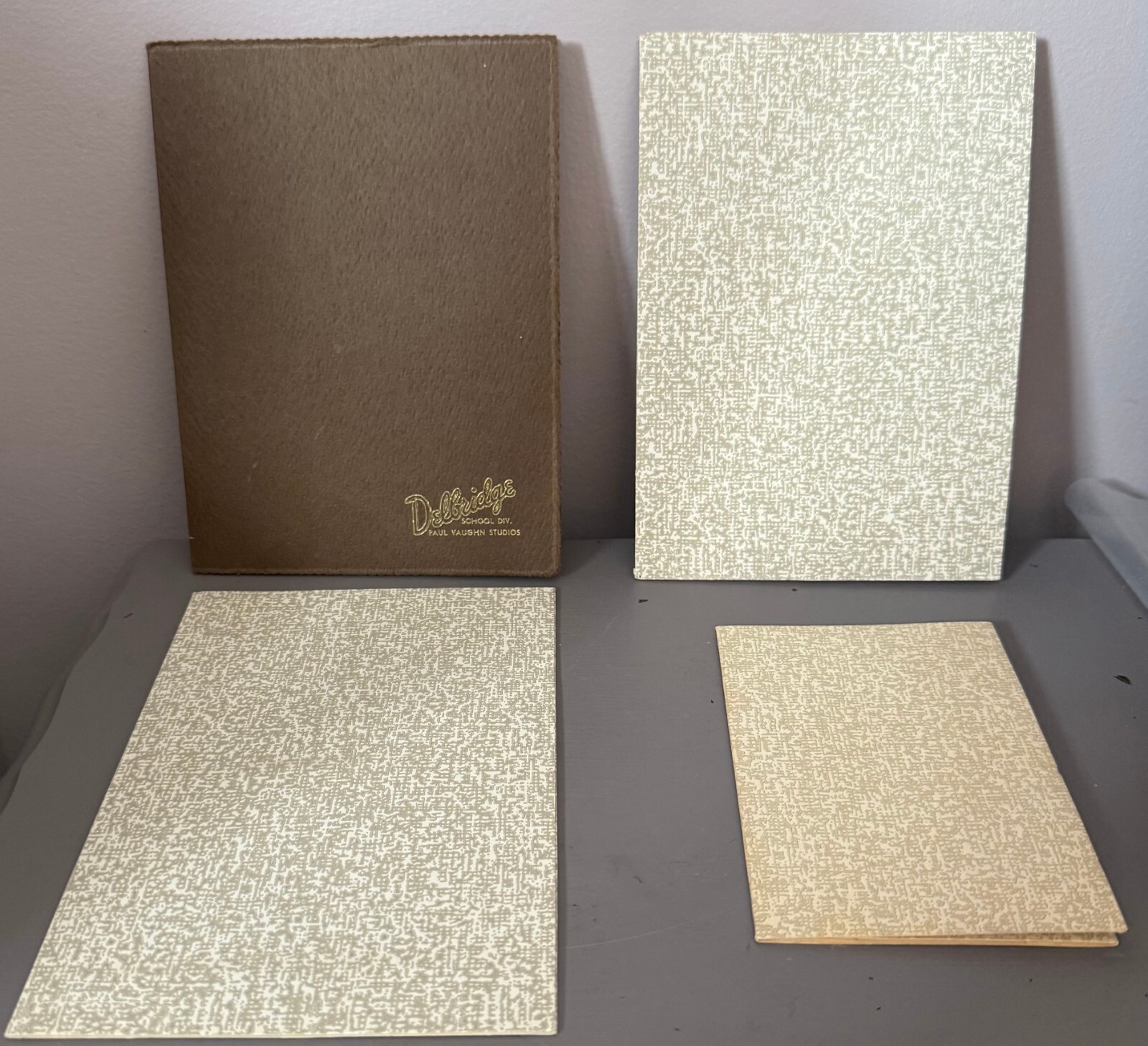 Lot of 4 Vintage Photograph Holders Delbridge Photos by Rigsby