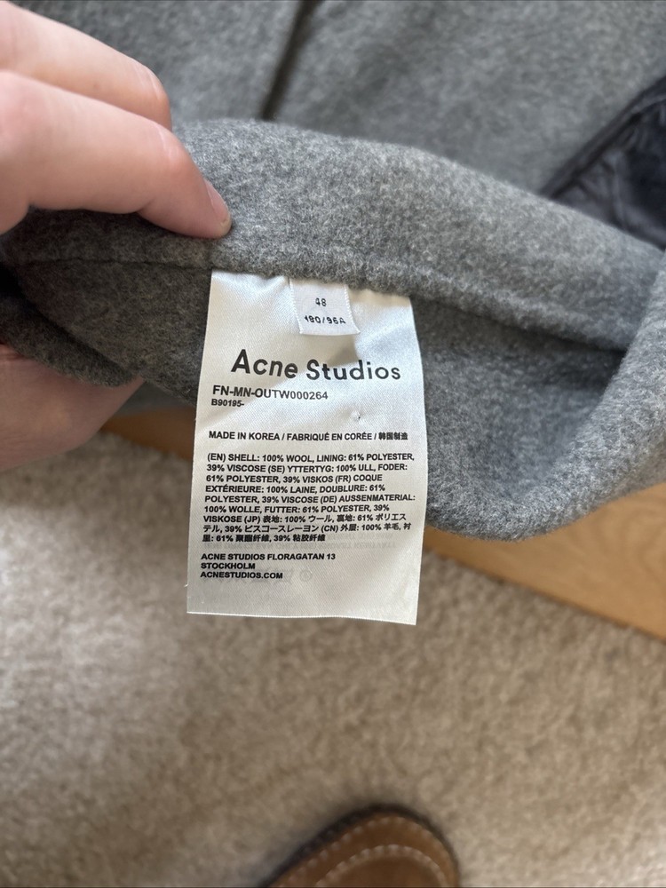 Acne Studios Coat Chad Size 48