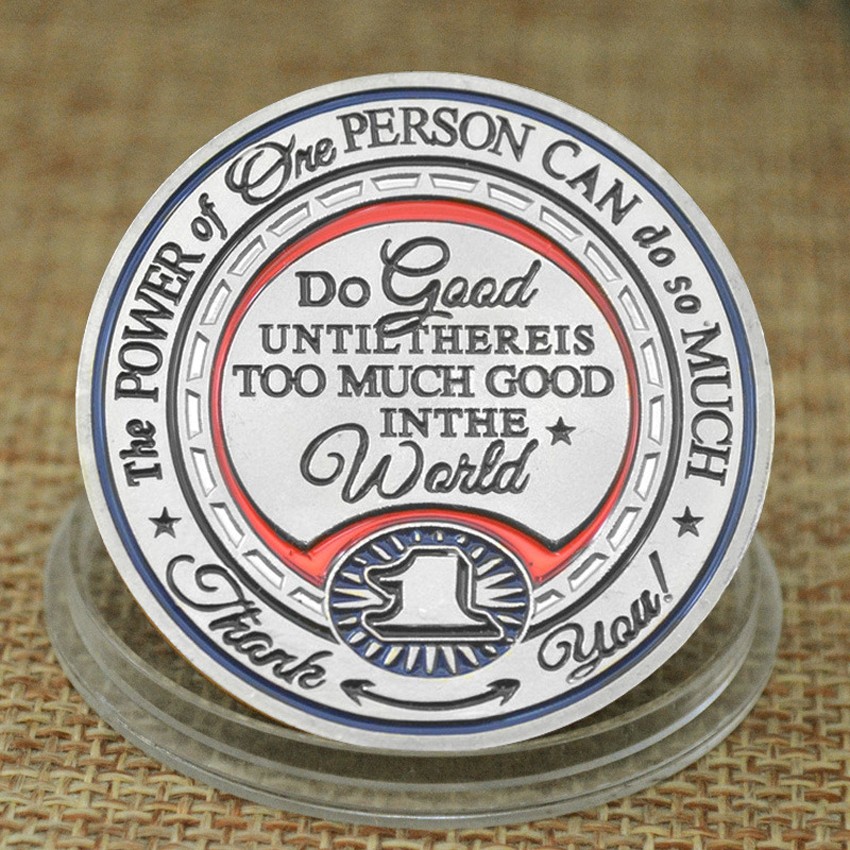 20 PCS Thank You For Making A Difference Challenge Coin Team Power