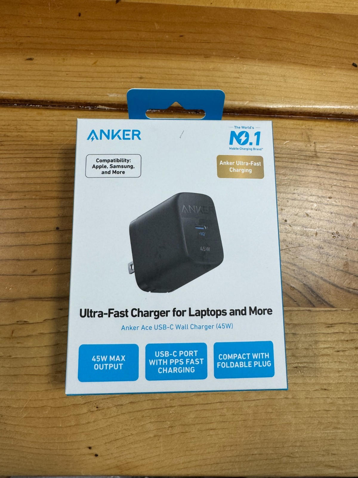 ANKER GaN 45W USB-C PD Super Fast Wall Charger ANA2643J11-1 - BRAND NEW SEALED