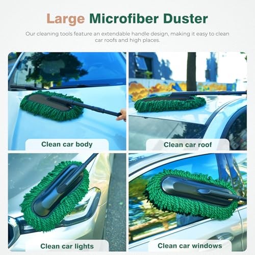 Extendable Microfiber Car Duster Kit - Extendable Car Duster Carduster02