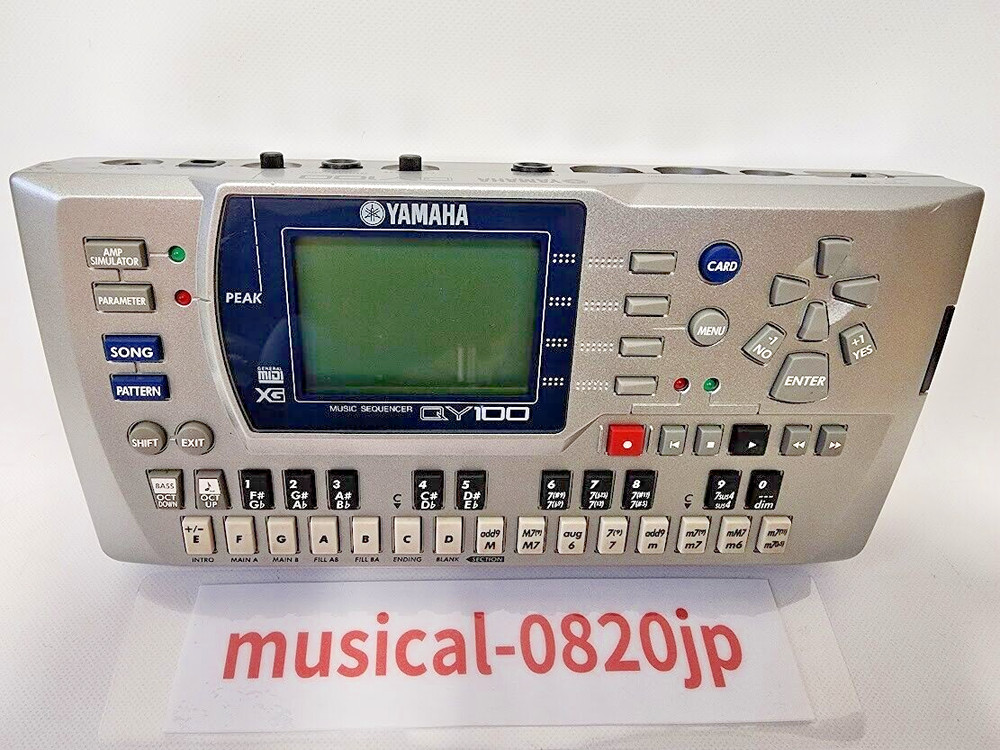 YAMAHA QY100 Sampler Sequencer Sound Module Rhythm Machine