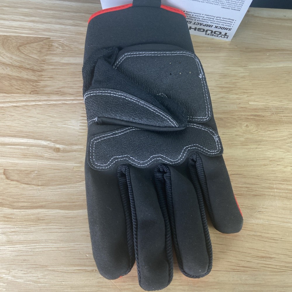 Hyper Tough Shock Impact Multi Purpose Work Glove LG. Touchscreen Compatible