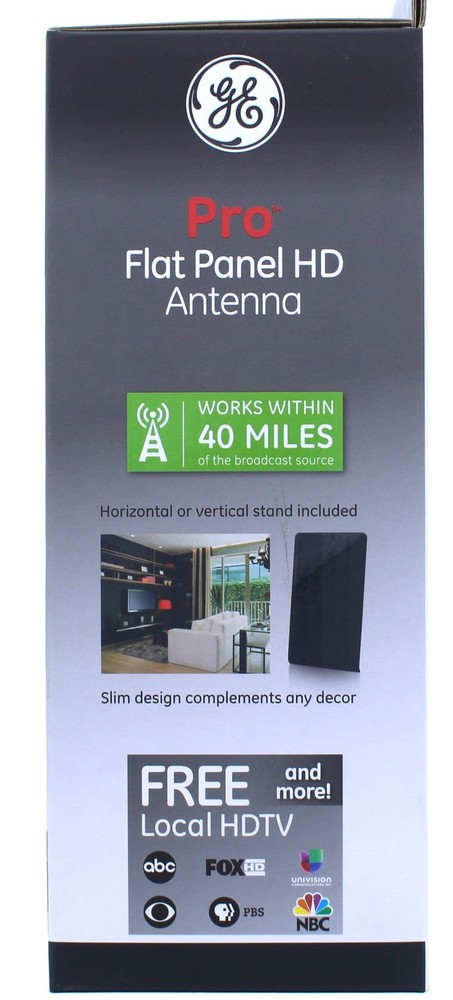 GE Indoor Pro Flat Panel HD Antenna