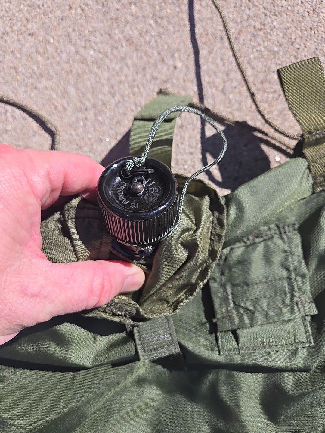 U.S. Military Issue 5qt Collapsible Canteen 8465-01-254-5759, OD Olive 💧