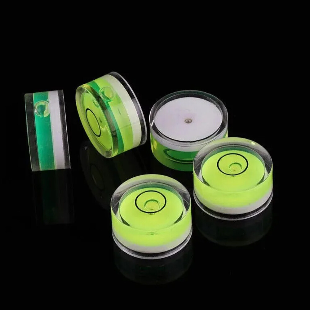 10PCS Precision Round Bubble Level Mini Spirit Level DIY Measuring Tool Kits