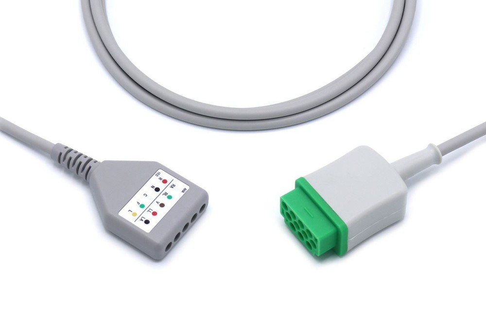 GE Marquette ECG Compatible Trunk 5 Leads
