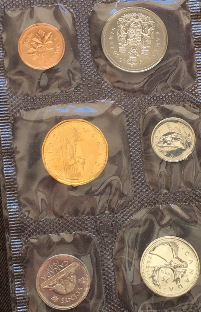 1995 Canada Goose PL/UNC Coin Set