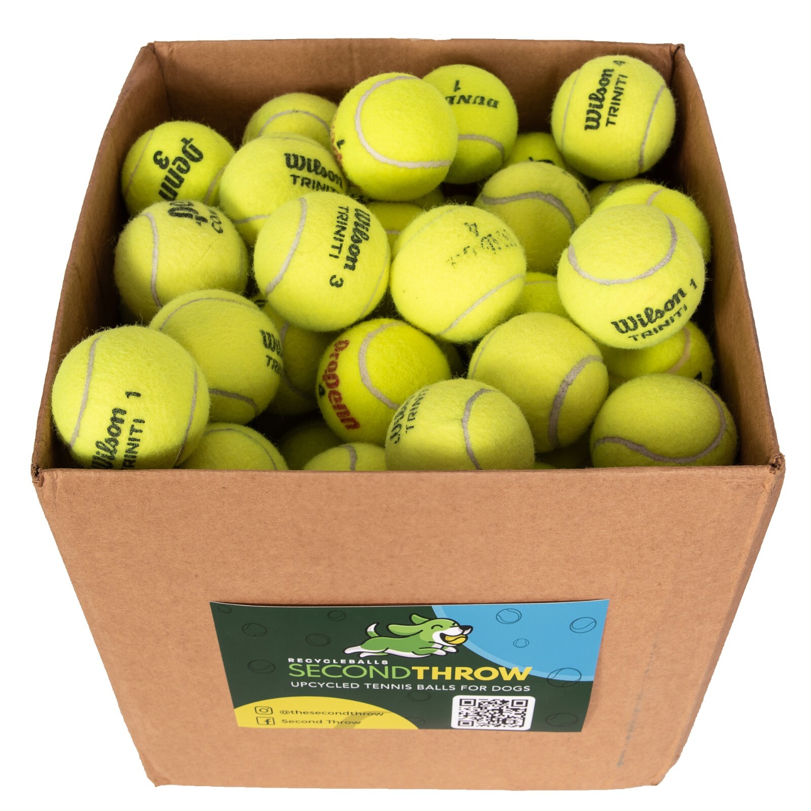100 Used Tennis Balls - LOW COST DOGGIE BALLS - FREE SHIPPING - SAVE 10%