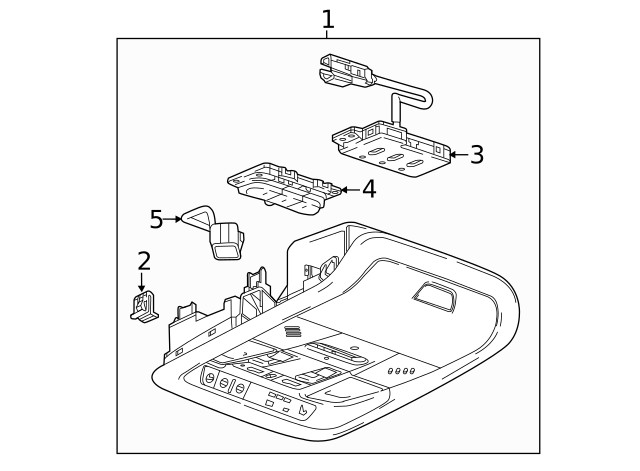 Genuine GM Communication Interface Module Microphone 13524436