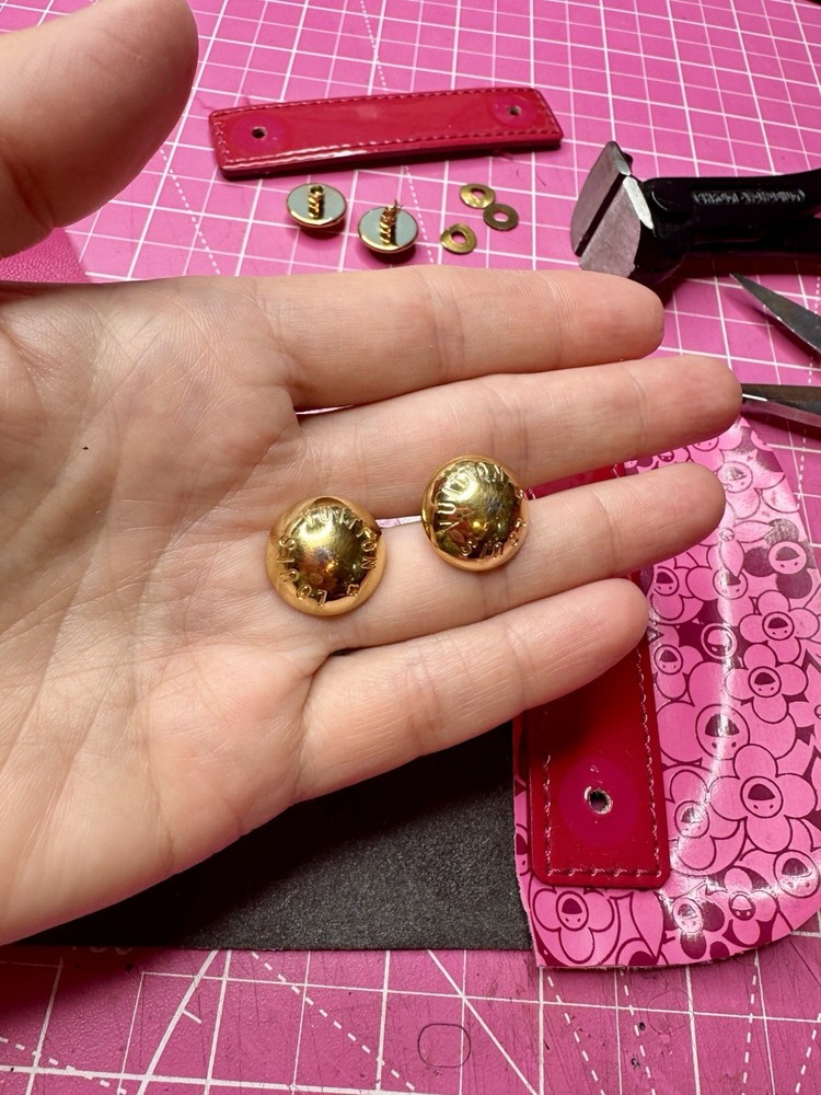 Louis Vuitton Gold Studs Rivets Hardware Repair or Replacement LV