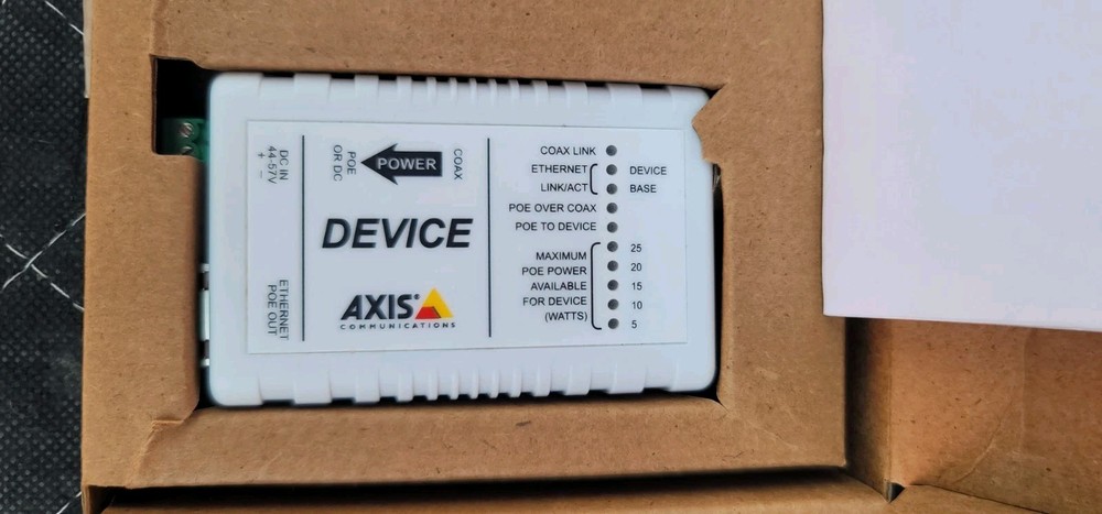 Axis T8640 POE + OVER COAX Network Adapter